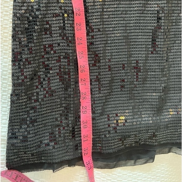 Karen Millen Sequin Black Satin Dress - Picture 12 of 15